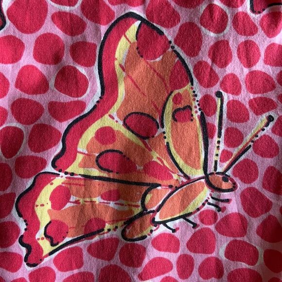 𝅺women’s Vintage Lilly Pulitzer Liza Capri Crop Pants Butterfly Print Size 2 - Picture 7 of 7